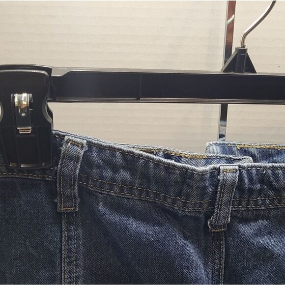 Arden B Vintage Style "Button Up" Medium Wash Denim Mid-Length Skirt Size 9 - Picture 7 of 12